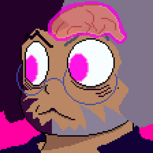 Picture of me thinking intently about something and showing my brain