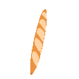 Rotating 3D baguette