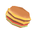 Rotating 3D burger